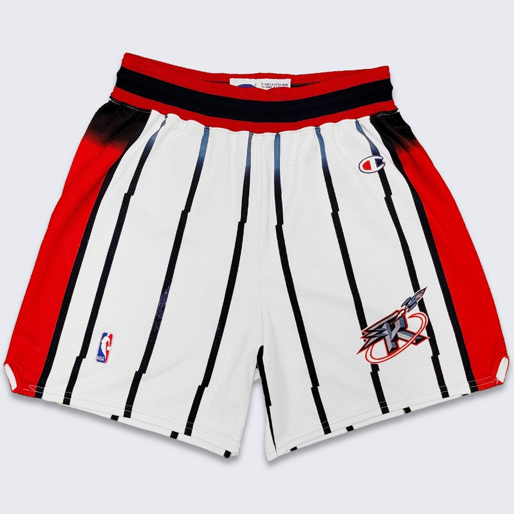 Houston Rockets Vintage Pinstripe Champion Basketball Shorts